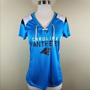 NFL Carolina panthers lace up top